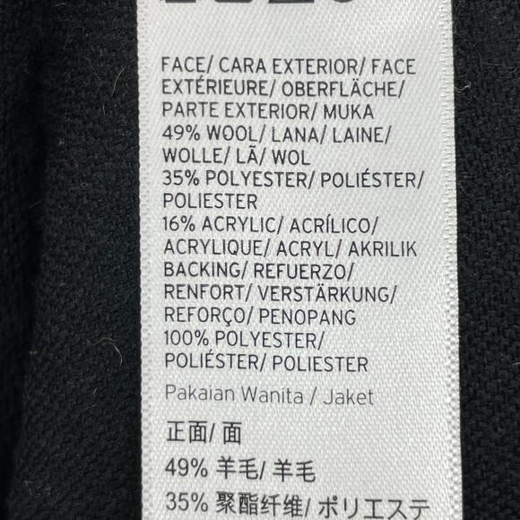 TOPSHOP Alicia Boucle Slouch Pink Wool Blend Long Line Coat Size S - Picture 8 of 8